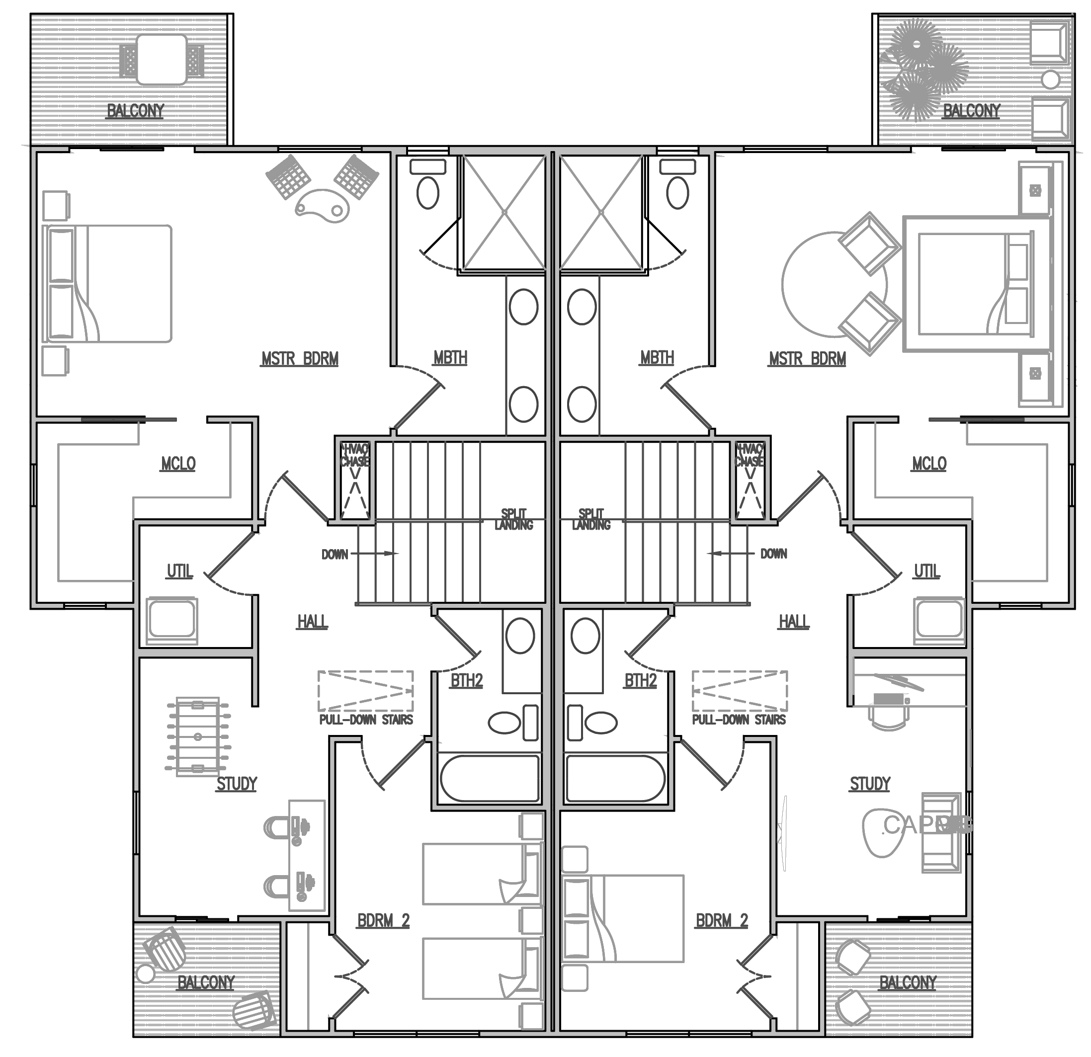 2º floor TheGrotto-DuplexUnits-CD-ModelGREY